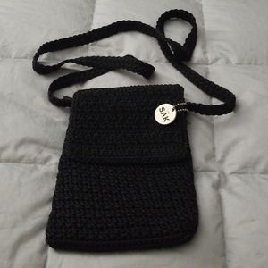 The Sak Crotched Crossbody Purse in Black
